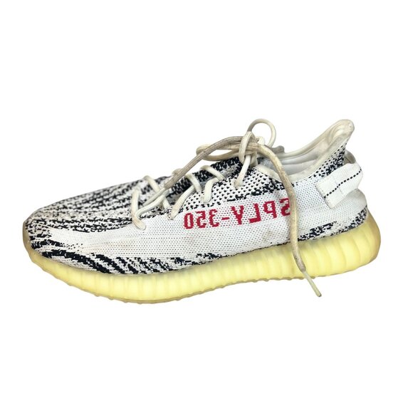 Adidas Yeezy Boost 350 V2 Zebra White/Core Black/Red – Size 15M US - Picture 4 of 7